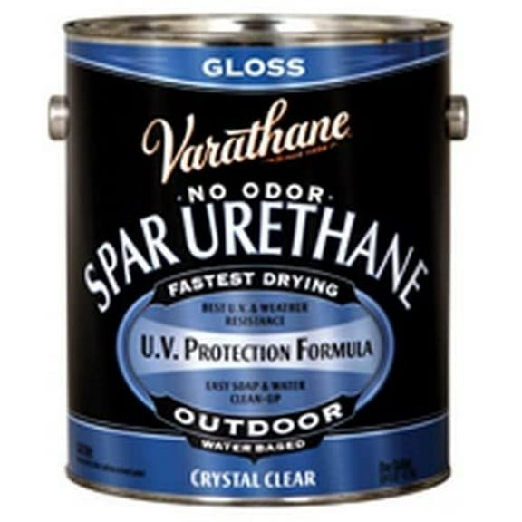 Water Based Outdoor Diamond Wood Finish Spar Urethane [Set of 2] Size: Gallon, Finish: Gloss