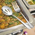 thumbnail image 3 of VeSteel 12-Piece Stainless Steel Serving Utensils, Include 3 Large Serving Spoons, 3 Slotted Serving Spoons, 3 Serving Forks, 3 Serving Tongs, 3 of 7