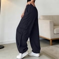 thumbnail image 6 of FNFYFH Cargo Pants Women Baggy Parachute Pants for Women Streetwear Y2K Outfits Hiking Camping Essentials, 6 of 8