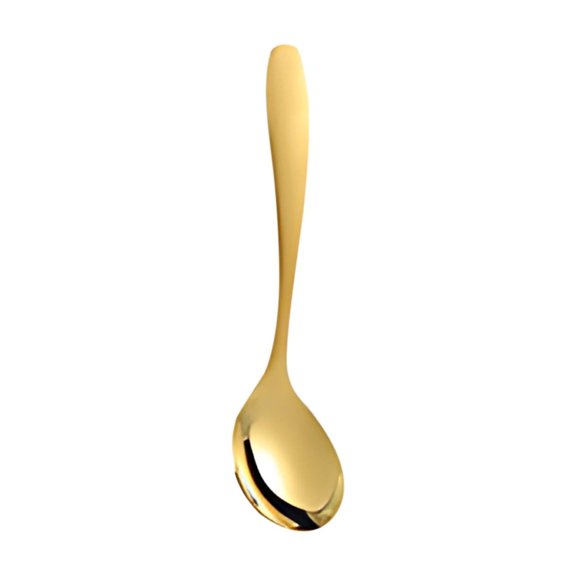 JoyMoreHome Dinner Spoons, Stainless Steel Gold Plating Table Spoon, Soup Spoons, Use for Home, Restaurant, Wedding, Parties, Events