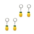thumbnail image 2 of 4pcs Hanging Key Ring Ornament Fashion Pineapple Keychain Pendant Creative Keychain Accessory (Yellow), 2 of 4