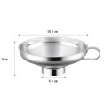 thumbnail image 2 of Stainless Steel Multifunction Canning Jam Funnel Wide Neck Funnel Kitchen Tool-B-2PCS, 2 of 5