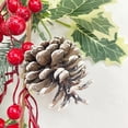 thumbnail image 3 of Bearachild Guirnalda navideña con bayas blancas y piñas Guirnalda verde de invierno elegante y versátil para Navidad Decoración del hogar A05609, 3 of 6