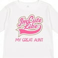 thumbnail image 4 of Inktastic Cute Like My Great Aunt Girls Long Sleeve Toddler T-Shirt, 4 of 5
