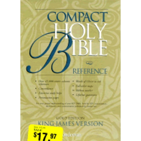 Pre-Owned KJV Holy Bible Compact Reference, Gold Edition (Unknown) 0310911125 9780310911128
