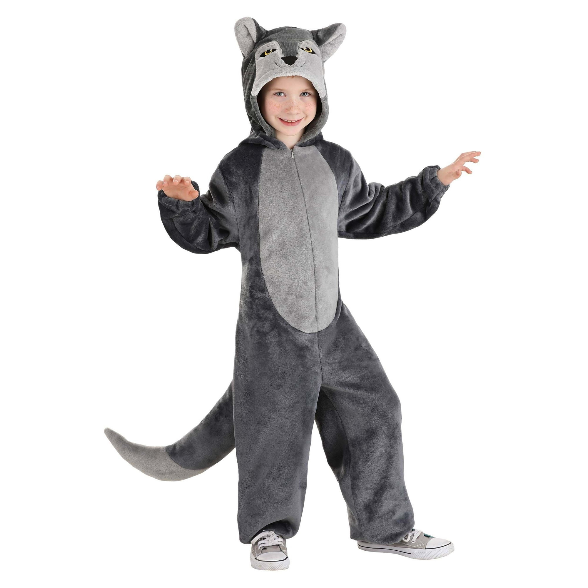 Wolf Onesie Kids Costume Walmart