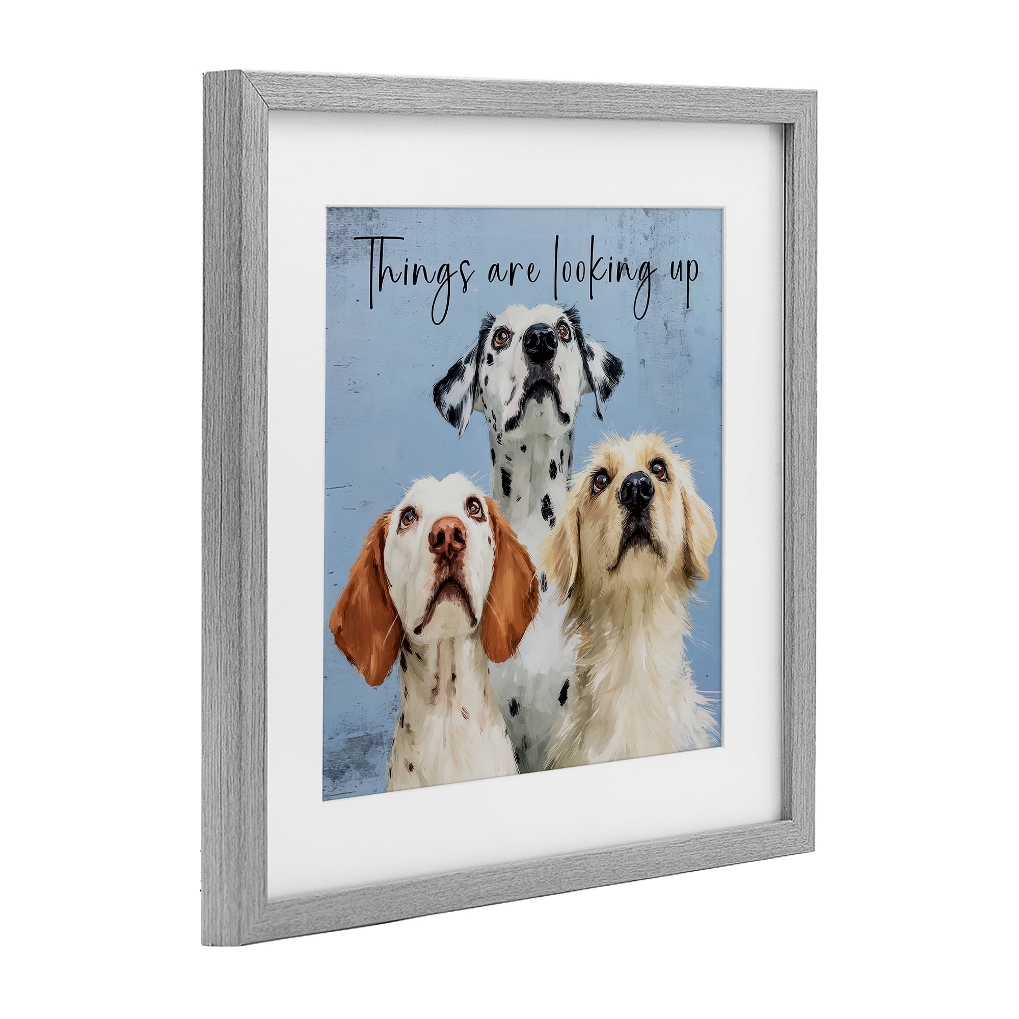 Stupell Industries Things Are Looking Up Gray Framed Print Under Glass, design by Kim Curinga