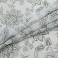 thumbnail image 3 of AZZCIA Gray Floral Sheer Curtain for Living Room Vintage Jacobean Botanical Leaf Printed Slub Linen Texture Window Treatment Drapes, Grommet, 52"x84"x2, 3 of 5