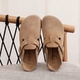 thumbnail image 6 of Womens and Mens Clogs Suede Boston Clog with Arch Support, Indoor Outdoor House Slippers for Women&Men, 6 of 6