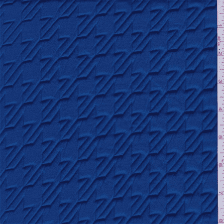 Royal Blue Houndstooth Quilted Knit, Fabric By the Yard - Walmart.com