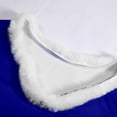 thumbnail image 6 of KHONTS Christmas T Shirts for Women Xmas V Neck Faux Fur Trim Tees Casual Loose Sweatshirts Long Sleeve Pullover Tops Blue XL, 6 of 8