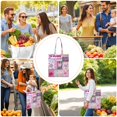 thumbnail image 2 of Vintage Striped Canvas Bag – Retro Style Reusable Tote for Women, 2 of 6