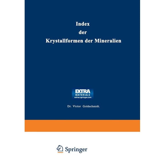 Index Der Krystallformen Der Mineralien, (Paperback)