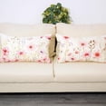 thumbnail image 2 of Floral Throw Pillow Covers 12x20 Set of 2 Spring Summer Outdoor Decor Lumbar Pillow Cases for Home Couch Decorations Pink, 2 of 6