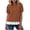 Brown, variant on Women's Polka Dot Print T-Shirts Puff Sleeve Tunic Top Short Sleeve Loose Fit Casual Top Trendy 2026 Flowy Tees