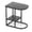 Black, variant on Zaverox Modern C-Shaped Sofa Side Table with Faux Marble Top & Storage Shelf – Space-Saving Design for Living Room, Couch, Bedroom