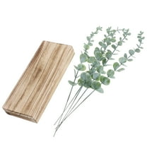 Wood Wall Planter Indoor Wall Decor For Living Room Bedroom Pocket Vases For Dried Flowers Faux Greenery Plants Wood Wall Planter With Artificial Eucalyptus
