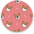 thumbnail image 3 of Coasters for Drinks Set of 4 Absorbent Ceramic Coasters with Cork Base, Cute Corgi Face Coffee Coaster Great Gift for Table, Housewarming, Birthday, Kitchen, Home Decor, 3 of 5