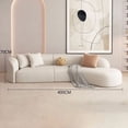 thumbnail image 4 of Modern Sectional Lazy Sofas Set Couches Garden Daybed Living Room Prefab House Armchairs Floor Chaise Lounges Home Furniture My Lux Decor Round, 4 of 28