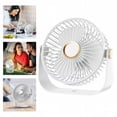 thumbnail image 2 of ICQOVD Portable Fan Usb Desktop Fan Rechargeable Long Battery Portable Fan for Travel Outdoor Use, 2 of 9