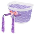 thumbnail image 1 of 1 Set Plastic Kids Bike Front Handlebar Basket Practical Scooter Storage Basket, 1 of 9