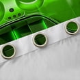thumbnail image 4 of Feelyou 3D Game Console Blackout Curtains Set of 2 (52x84 Each) for Boys, Modern Video Gaming Lover Window Curtains, Green Square Honeycomb Curtains and Drapes, Living Room Curtains Decor, 4 of 6