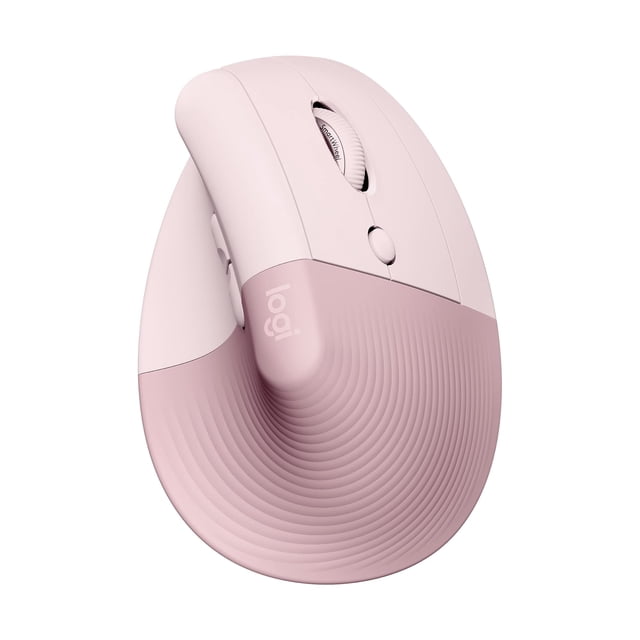 Logitech Lift Vertical Ergonomic Mouse, Wireless, Bluetooth or Logi Bolt USB Receiver, Quiet clicks, 4 Buttons, Compatible with Windows/macOS/iPadOS,