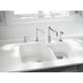 thumbnail image 4 of Rohl 6337-00 33 x 22 in. Allia Fireclay 2 Bowl Undermount Kitchen Sink, White, 4 of 7