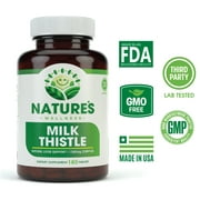 Milk Thistle 1350mg - 180 Count - Standardized Silymarin Extract for Maximum Liver Support - Detox, Cleanse & Maintain Your Liver