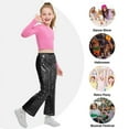 thumbnail image 6 of LOLANTA Girls Sequin Flare Pants Sparkle Bell Bottoms Kids Elastic Waist Glitter Disco Dance Trousers, 6 of 8