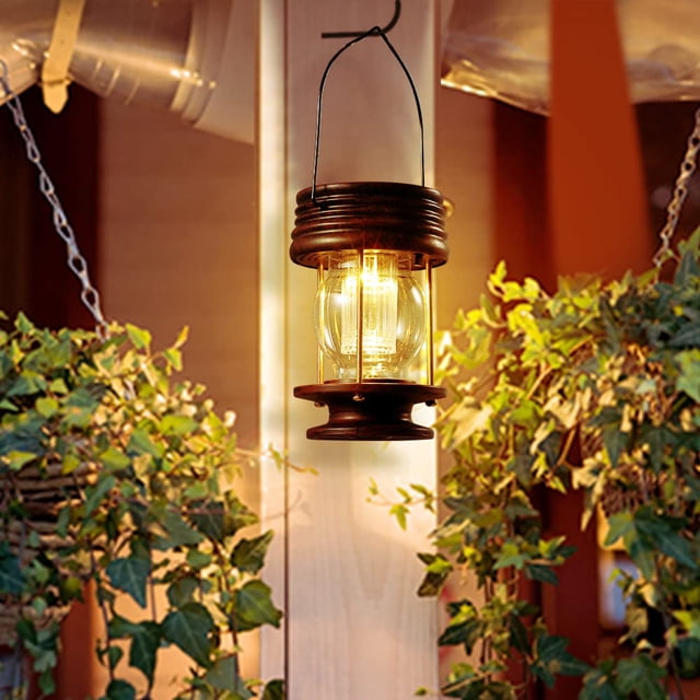 Luces solares Pearlstar para colgar, 1 paquete, impermeables para exteriores