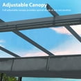thumbnail image 6 of Aoodor 10 x 12 ft. Outdoor Pergola with Retractable Canopy, Aluminum Frame, 2 Pieces Sun Shade Shelter, 6 of 9