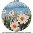 thumbnail image 3 of HFDF Beach Daisy Wall Art Flowers Picture White Daisies and Blue Sea Wall Decor Ready to Hang 14x11inch Framed, 3 of 6