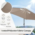 thumbnail image 4 of Costway 10ft Patio Umbrella Outdoor W/ 59 LBS Heavy-Duty Round Umbrella Stand, 4 of 9