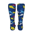 thumbnail image 6 of KLL Cartoon Shark Print Cool Socks Men's Women's Crew Socks Funny Crazy Novelty Stockings, 6 of 8