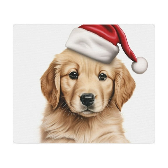 DistinctInk Mouse Pad - 1/4" Foam Rubber - Golden Retriever Puppy Drawing