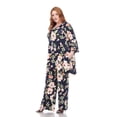 thumbnail image 2 of White Mark Women's Plus Size Tunic and Palazzo Pant Set, 2 of 4