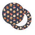 Bar Stool Covers, Holiday Gingerbreads NonSlip Bar Stool Seat Covers