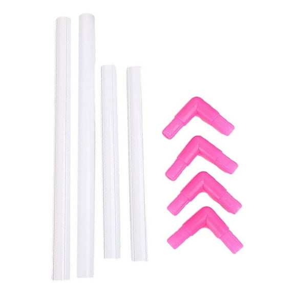 HEMOTON 8pcs Portable Embroidery Frame Cross Stitch Frame Durable PVC Hand Held Embroidery Rack (25x35cm Random Color)