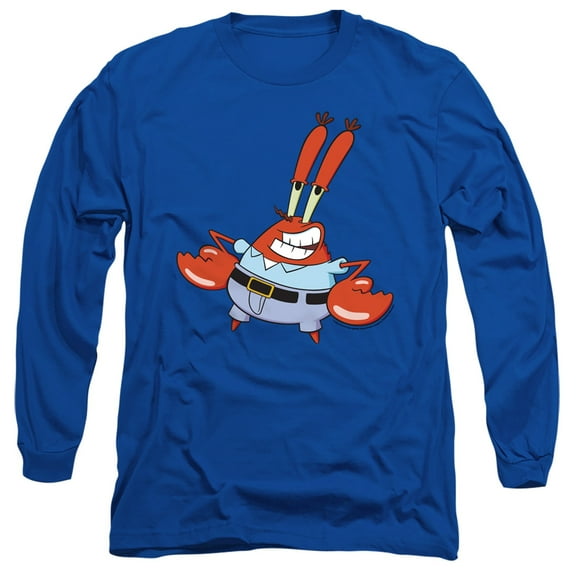 Spongebob Mr. Krabby Unisex Adult Long-Sleeve T Shirt