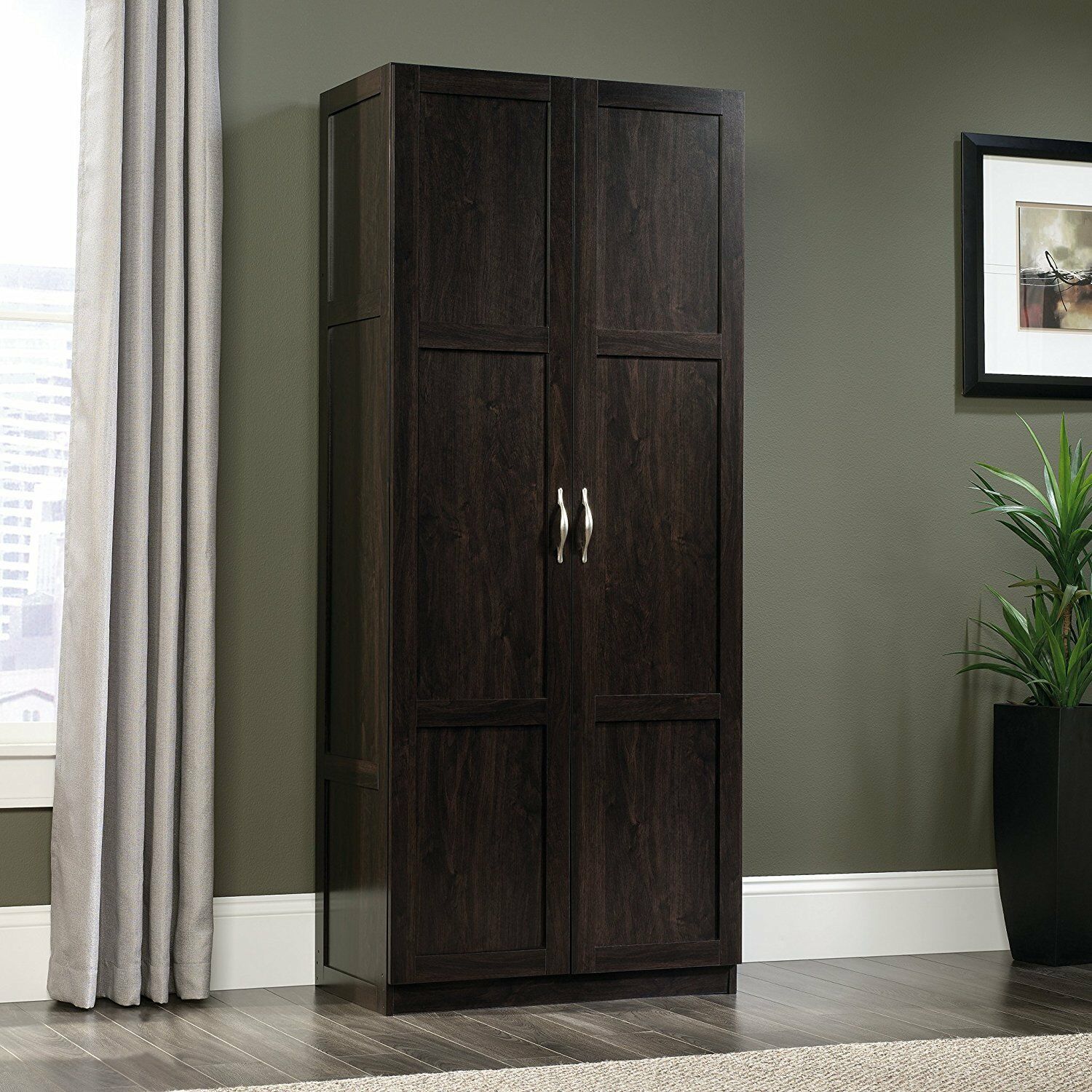 Cinnamon Cherry for sale online Sauder 419496 Adjustable Shelves Storage Cabinet