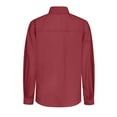 thumbnail image 5 of Fesfesfes Womens Yellow Tshirt Women Solid Color Lapel Casual Long-Sleeved Pocket Shirt Ladies Tops Free Size(US:4-10), 5 of 6