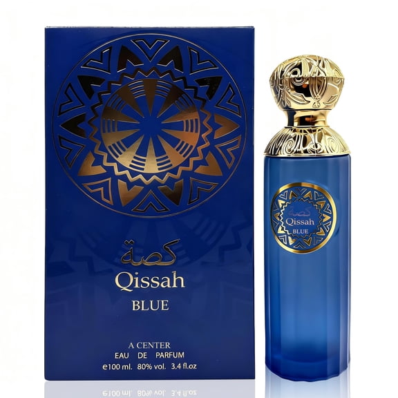 Qissah Blue Eau de Parfum Citrus Cologne for Men, Aromatic Blue Scent, Colonias de Hombre Ofertas,Classic Scent Suitable for Mens Fragrances