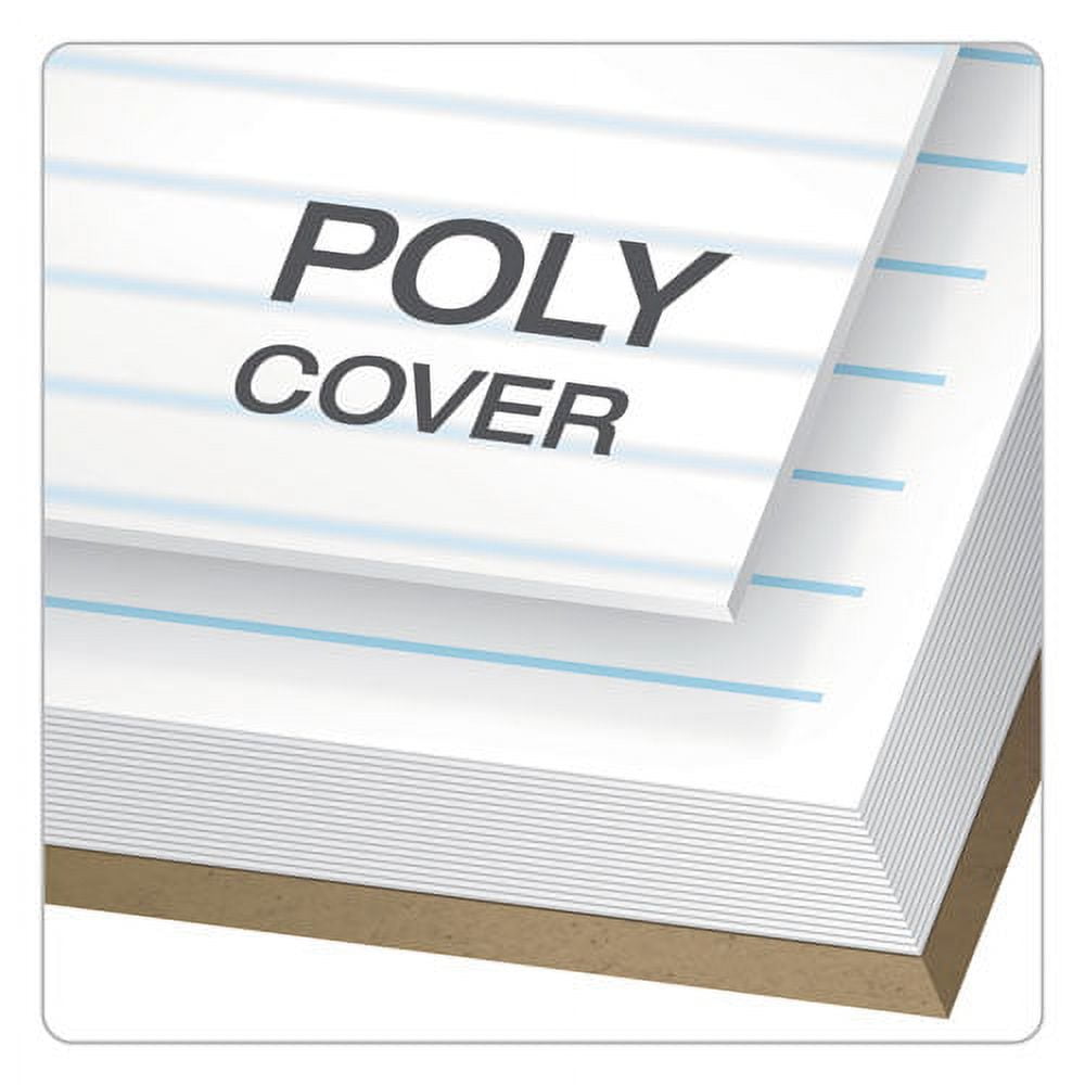 Docket Gold Steno Pads, Gregg Rule, Frosted White Cover, 100 White (heavyweight 20 Lb) 6 X 9 Sheets | Bundle of 5 Each