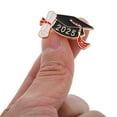 thumbnail image 3 of MLINS 6pcs Graduation Lapel Pins Grad Cap Doctoral Hat Badges Class of 2025 Brooch Pins for Celebrating Graduation Parties, 3 of 8
