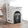 thumbnail image 6 of Sikiie Geometric Bull Design Bookends 1 Pair, Wood Bookends for Shelves, Book Ends for Shelves, Book Shelf Holder for Home Office, 6 of 7