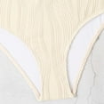 thumbnail image 7 of Sngxgn Womenâs Sport Bathing Suit Crisscross Tummy Control Swimsuits Swimwear (Beige,XL), 7 of 7