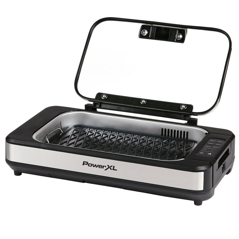 ler type kutter Power XL Smokeless Grill Elite Plus Indoor Electric Grill with Tempered  Glass Lid, Non-Stick, Black - Walmart.com