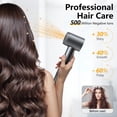 thumbnail image 3 of Fast Drying Ionic Hair Dryer with RGB Color-Changing Light Ring, Lightweight Brushless Motor Blow Dryer with Diffuser and Concentrator Attachments for All Hair Types, 3 of 7