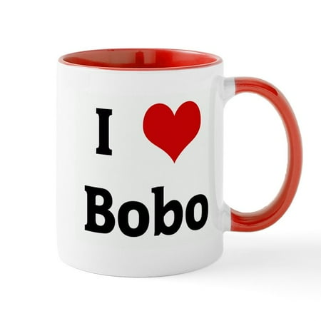 

CafePress - I Love Bobo Mug - 11 oz Ceramic Mug - Novelty Coffee Tea Cup